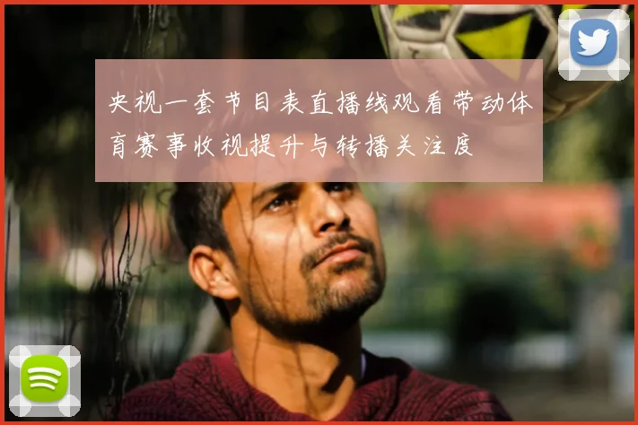 央视一套节目表直播线观看带动体育赛事收视提升与转播关注度